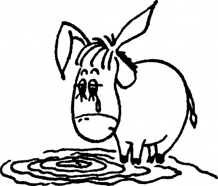doleful donkey